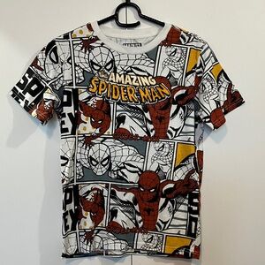 Youth Marvel Spider-Man Comic Style Short Sleeve Tee